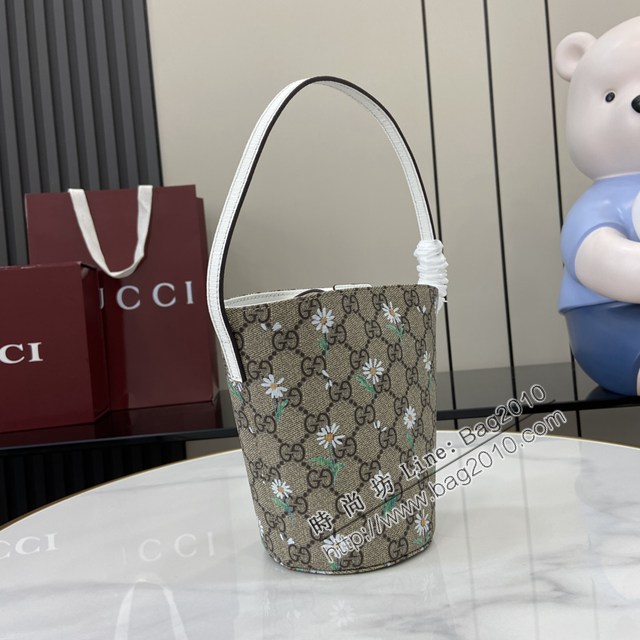 Gucci專櫃古馳2025早春兒童系列最新款動物印花手提托特包 jh2917型號：752356